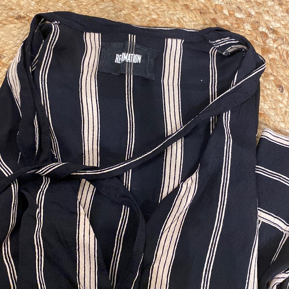 Reformation striped blouse